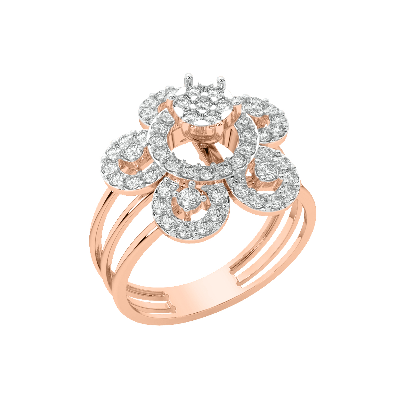 Leon Round Diamond Engagement Ring
